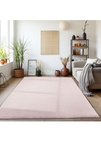 Ayyildiz Teppiche, Teppich &raquo;SKY 5400&laquo; rechteckig 7 mm H&ouml;he L&auml;ufer, Besonders weich, Softfllor, waschbar, rose, Polyester, 7 mm