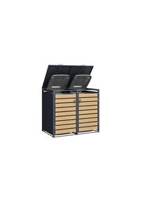 Ackerman Mülltonnenbox»Contini2-TürigAnthrazit« , grau