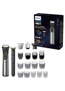 Philips , Multifunktionstrimmer »Series 9000 MG9553/15«, 20 Aufsätze, All-in-One Trimmer, 20-in-1 für Gesicht, Körper und Kopfhaare , silberfarben...