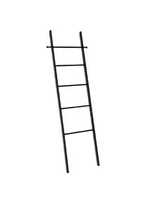 Handtuchleiter »Loft« Bambus, schwarz lackiert , schwarz , Wenko