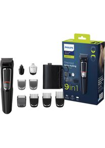 Philips , Multifunktionstrimmer »Series 3000 MG3740/15«, 9 Aufsätze, All-in-One Trimmer, 9-in-1 für Gesicht und Haare mit Edelstahlklingen ,...