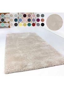Hochflor-Teppich »Relaxx ESP-4150« rechteckig 25 mm Höhe Wohnzimmer, sehr grosse Farbauswahl, weicher dichter Hochflor , beige , Esprit ,...