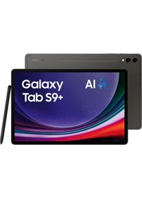Samsung , Tablet »Galaxy Tab S9+ WiFi«, (31,5 cm / 12,4 Zoll), Android, WQXGA+, AI-Funktionen) , grau , Lithium-Ionen (Li-Ion) 10090 mAh