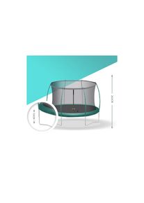 Gartentrampolin »RONDA Ø«, Ø 244 cm , grün , KOOR