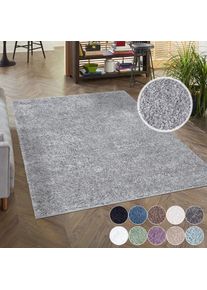 Hochflor-Teppich »City Shaggy« rechteckig 30 mm Höhe Auch als Läufer, Langflor, Uni, Shaggy, flauschig-weich , grau , Carpet City , Obermaterial:...