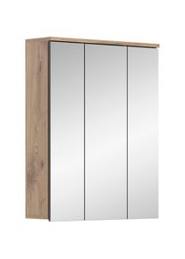 Inosign Badezimmerspiegelschrank »Riga, Breite 60cm, 3 Spiegeltüren, 9 Fächer, 6 Einlegeböden«, Badmöbel, Badschrank, Schrank, Wandschrank, Bad, Badezimmer...