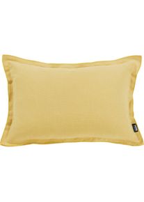 done., done. Dekokissen &raquo;Lene&laquo; unifarben, Reissverschluss, Kissenh&uuml;le ohne F&uuml;llung, 1 St&uuml;ck, goldfarben, unifarben, Baumwolle, Leinen, 1 Stk.