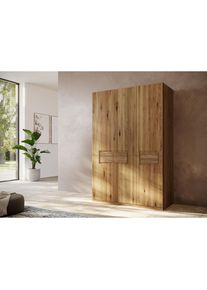Home Affaire Kleiderschrank »Ambroise aus Wildeiche, erhältlich in verschiedenen Breiten«, Massivholz-Kleiderschrank, im 50 cm Raster planbar , braun , Home...