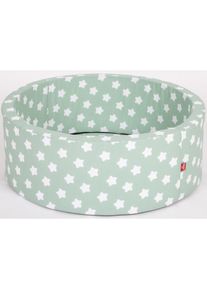 Bällebad »Soft, Green White Stars«, mit300 Bälle grey/white/transparent; Made in Europe , weiss , KNORRTOYS