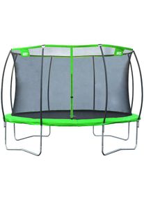 Gartentrampolin »57122 Superstar 2.0«, Ø 366 cm, mit Netz , grün , BEST Sporting