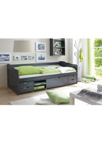 Funktionsbett »Marlies«, mit Schubkästen, Kiefer , grau , Ticaa