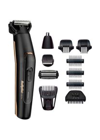 BaByliss , Multifunktionstrimmer »11-in-1 Carbon Titanium Multi Trimmer«, 10 Aufsätze , goldfarben , Aufbewahrungstasche