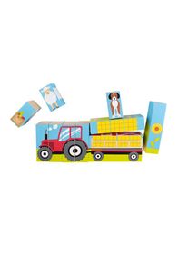 Puzzle »Bauernhof«, (17 tlg.), Holzart: Birke , bunt , Beleduc