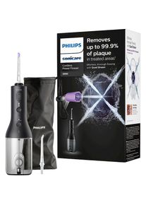 PHILIPS SONICARE , Munddusche »kabelloser Power Flosser 3000 HX3826«, 2 St. Aufsätze, Quad Stream-Technologie, 2 Modi für die Reinigung, 3...