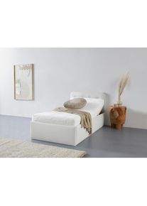 Polsterbett »Rostock« auch mit Stauraum und Kopfteilverstellung erhältlich , weiss , Westfalia Schlafkomfort