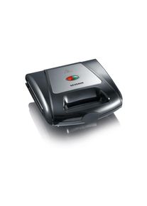 Severin , Sandwichmaker »SA 2968«, 1000 W, Lieferung mit passendem CH-Fixadapter , schwarz , Farbe: schwarz/grau