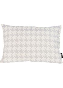 done., done. Dekokissen &raquo;Windsor Bird&laquo; Jacquardgewebte Kissenh&uuml;lle ohne F&uuml;llung mit Reissverschluss, 1 St&uuml;ck, silberfarben, wei&szlig;, jaquard, struktur 