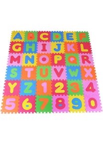 Puzzle »Zahlen und Buchstaben«, Puzzlematte, Bodenpuzzle , bunt , KNORRTOYS