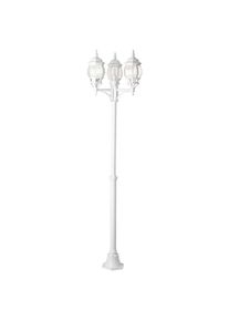 Aussen-Stehlampe »Istria«, 3 flammig, Leuchtmittel E27 ohne Leuchtmittel, Aussenstandleuchte 3flg , weiss , Brilliant