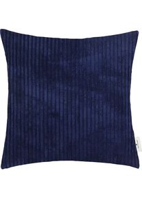 Dekokissen »Big Corduroy«, mit effektvollem Reissverschluss, Kissenhülle ohne Füllung, 1 Stück , blau , Tom Tailor HOME