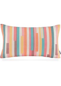 HOCK Dekokissen »Espen« Streifen, gemustert, inkl. Füllung, Bezug mit Reissverschluss abnehmbar , rot , H.O.C.K. , Obermaterial: 67% Viskose, 33%...