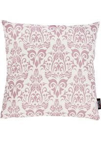 done., done. Dekokissen &raquo;Windsor Ornaments&laquo; Jacquardgewebte Kissenh&uuml;lle ohne F&uuml;llung mit Reissverschluss, 1 St&uuml;ck, altrosa, wei&szlig;, jaquard, struktur 