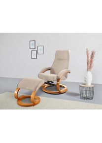 Home Affaire Relaxsessel »Paris, TV-Sessel mit Hocker und manueller Liegefunktion«, (Set, 2 St., bestehend aus Sessel und Hocker), Dreh- und Kippfunktion ,...