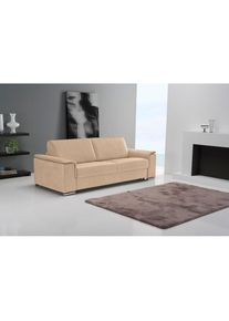 Egoitaliano Schlafsofa »Cecilia, modern & elegant, erstklassiger Sitzkomfort, Dauerschläfer«, inkl. Matratze und hochwertigem Metallbettrahmen, toller...