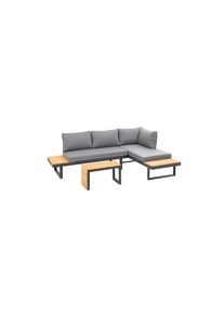 Loungeset »Lounge-Set Ascona« , silberfarben , Cocon