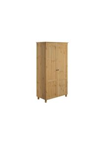 Kleiderschrank »Juventus, Drehtürenschrank, Schrank«, mit 2 Türen, 97 cm breit, aus massiver Kiefer, FSC -zertifiziert , beige , Home Affaire