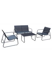 Loungeset »Rhodos Grau, 4 Sitzer« , grau , Acamp