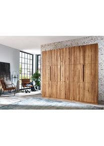 Kleiderschrank »Azelie, aus Wildeiche«, Massivholz-Kleiderschrank, im 50 cm Raster planbar , braun , Home Affaire