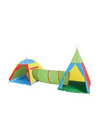 KNORRTOYS , Spielzelt »Zeltstadt Zenovia«, mit Spieltunnel , bunt