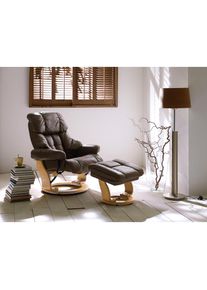 Relaxsessel »Calgary«, Fernsehsessel XXL 360°drehbar inkl. Hocker, belastbar bis 180 kg , braun , MCA furniture