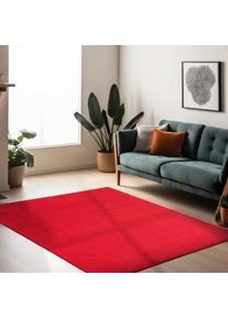 Ayyildiz Teppiche, Teppich &raquo;SKY 5400&laquo; rechteckig 7 mm H&ouml;he L&auml;ufer, Besonders weich, Softfllor, waschbar, rot, Polyester, 7 mm