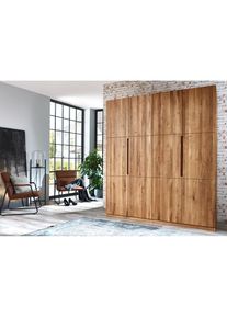 Kleiderschrank »Azelie, aus Wildeiche«, Massivholz-Kleiderschrank, im 50 cm Raster planbar , braun , Home Affaire