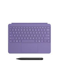 Microsoft , Tablet-Tastatur »Surface Pro 12 Keyboard + Pen« () , lila , Slim Pen mit integriertem haptischen Motor, anpassbaren Tasten und scharfer...