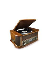 Soundmaster , Stereoanlage »NR546«, (Bluetooth Digitalradio (DAB+)-FM-Tuner) , braun , Praktische Fernbedienung