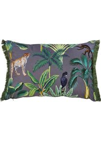 Dekokissen »Fringe Jungle Life«, bedruckt, Reissverschluss, Kissenhüle ohne Füllung, 1 Stück , bunt , done.