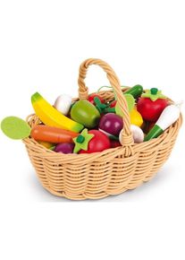Spiellebensmittel »Obst- und Gemüse Sortiment im Korb« , bunt , Janod