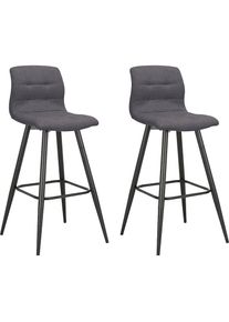 Barhocker »Simone«, (Set, 2 St., 2er), 2er Set, Vintage braun oder Webstoff anthrazit , schwarz , ByLiving