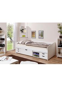 Daybett »Micki«, mit 4 Schubkästen , weiss , Ticaa