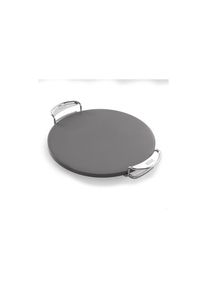 Weber , Pizzastein »mit Gestell, rund«, Edelstahl , beige