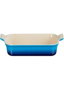 Auflaufform »Eckig«, Keramik , blau , Le Creuset