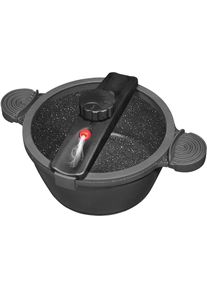 Dampfgartopf, Aluminiumguss, (1 tlg.), Dampfkochtopf, Ø 24 cm, Induktion , grau , Stoneline