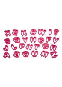 Ackerman Ausstechform»Decora27StückAlphabet«Kunststoff(27St.) , pink