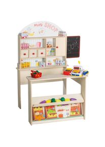 Roba , Kaufladen »Minishop, natur« mit Theke und Tafel , beige