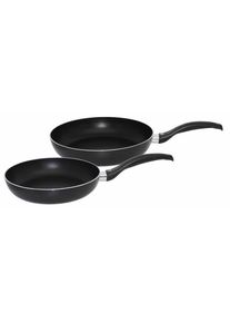 Pfannen-Set »Ducto 2 teilig«, Aluminium, (Set, 2 tlg., je 1 Bratpfanne Ø 20/28 cm), Induktion , schwarz , ELO