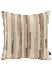 HOCK Dekokissen »Espen« Streifen, gemustert, inkl. Füllung, Bezug mit Reissverschluss abnehmbar , beige , H.O.C.K. , Obermaterial: 67% Viskose, 33%...