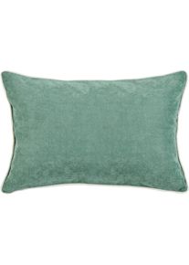 done., done. Dekokissen »Joy« unifarben, Reissverschluss, Kissenhüle ohne Füllung, 1 Stück, salbei, unifarben, Polyester, 1 Stk.